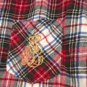 Ralph Lauren Red and Black Plaid Pajama Set